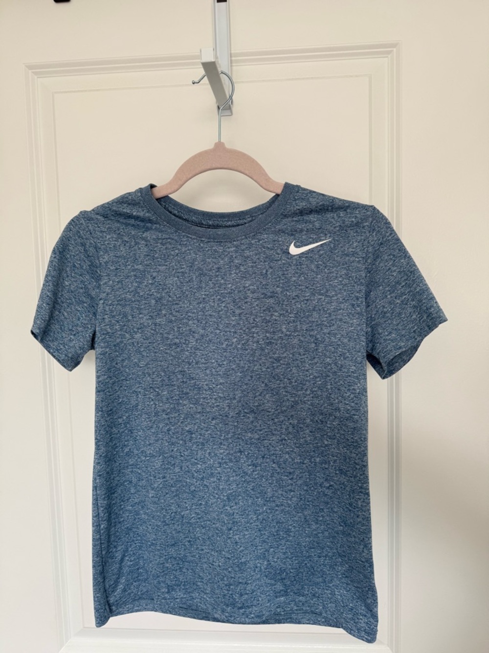 Women’s Nike The Nike Tee DRI-FIT Heathered Blue Active Top Size XS